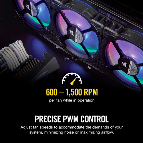 Corsair Serie Hd Ventiladores Pwm Led Rgb De Alto Rendimient