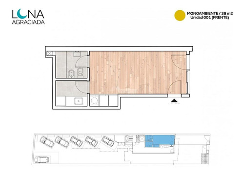 Imagen 4 de 4 de Apartamento La Aguada Venta Monoambiente Agraciada Y Gral. Luna Ed Luna Agraciada Con Terraza