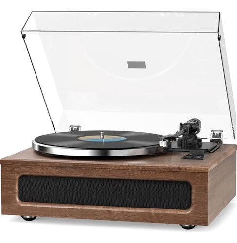 Paquete De Alta Fidelidad Vintage Con Tocadiscos: 4 Altavoce