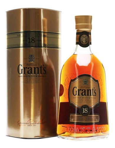 Whisky Grants 18 Años Con Estuche Escoces