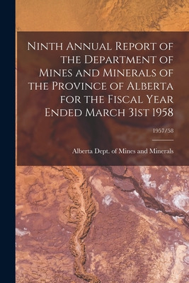 Libro Ninth Annual Report Of The Department Of Mines And ...