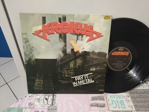 Lp-krokus-pay It In Metal-heavy Metal Original Excelente