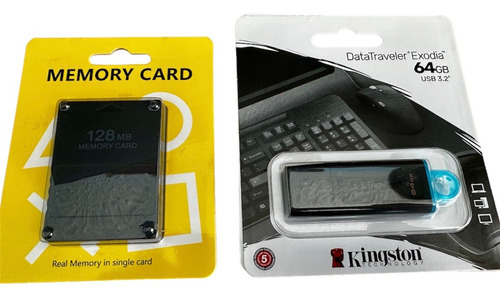 Memory Card Con Funtuna 128mb Con Usb De 64gb Para Ps2 Slim (Reacondicionado)