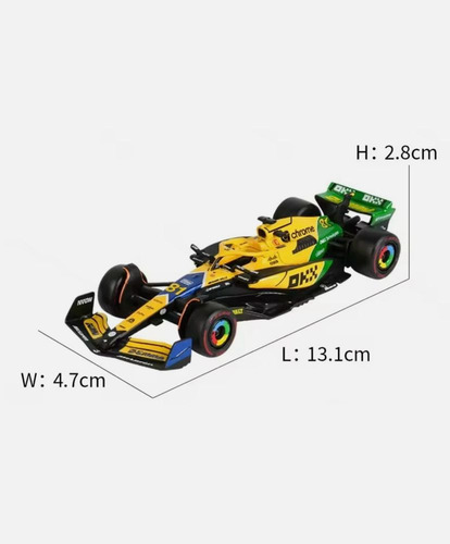 Bburgaro Mclaren Formula 1 Monaco Norris 4 Escala 1:43 Amarillo