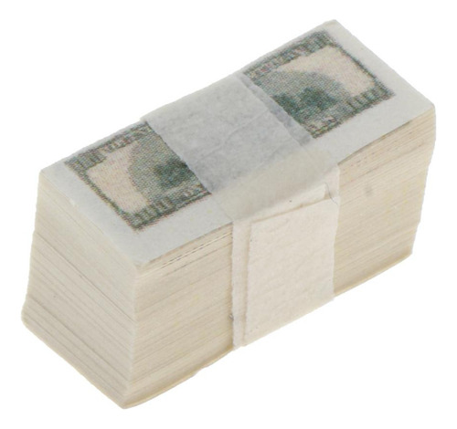 4 A Bundle 1:12 Dollhouse Banknotes Bills Decoración Fina