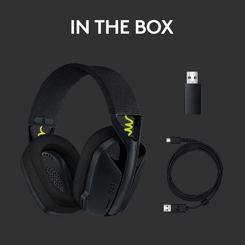 Imagen 9 de 10 de Diadema Gamer Inalámbrica + Bt, Logitech G435, Pc Ps4, Negra