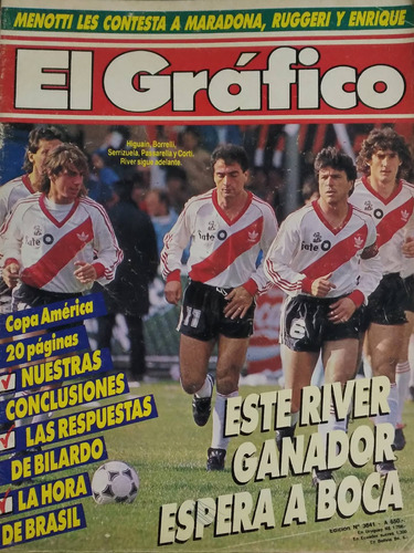 El Grafico 3641 Brasil Campeon De America 1989,river Ganador