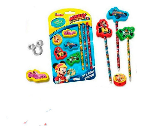 Set De Gomas Divertidas Mickey Roadster Ploppy 810684