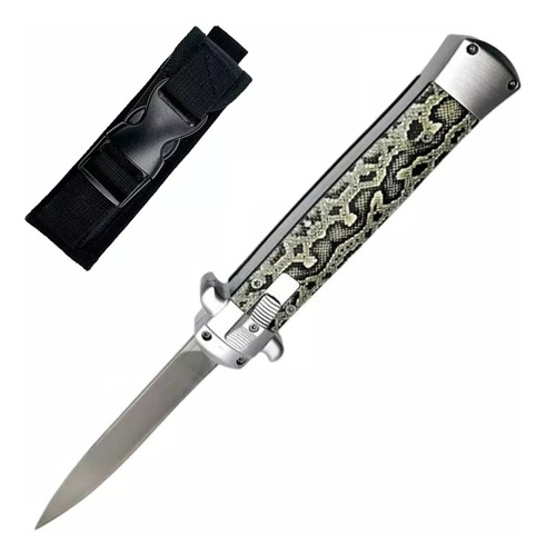 Canivete Automático Stiletto Italiano Naja + Bainha