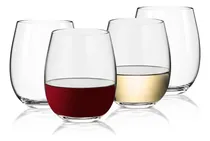 Comprar Chengo Juego De 4 Copas De Vino Sin Tallo, Copas De Cristal 