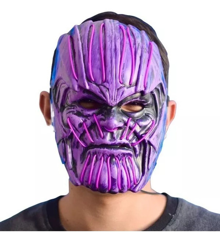 Mascara De Thanos Tanos Con Luz Led Luminosa 