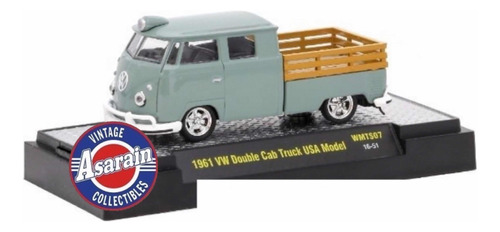 M2 - 1961 Vw Kombi Double Cab Truck Usa Model Walmart - 1/64