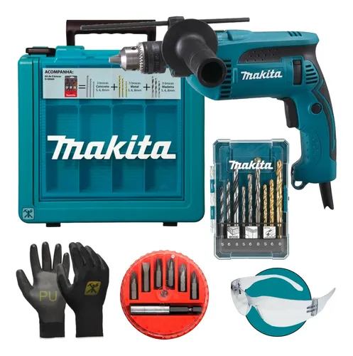 comprar Furadeira Parafusadeira 1u002F2 760w Hp1640 Makita Cu002F Kit Maleta