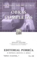 Comprar Obras Completas De Sor Juana Inés De La Cruz Editorial Porrúa En Español