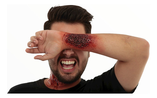 Aplicación Herida Tripofobia Brazo Terror Halloween Fiesta Nude Trypophobia