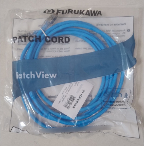 35714605 Patch Cord F/utp Cat.6a Azul 3m Furukawa