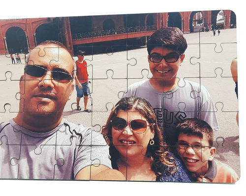 Presente Personalizado Com Foto Quebra Cabeça Mdf 35 Peças