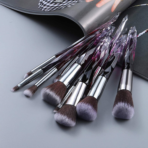 Juego De Brochas De Maquillaje De Cristal Regalo De Belleza