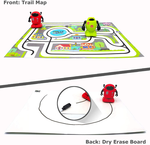 Mukikim Tracerbot Set (2 Robot Set) Mini Robot Inductivo Q