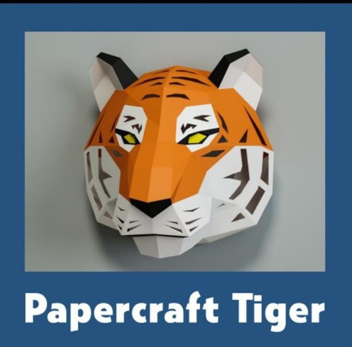 Cabeza De Tigre Papercraft 