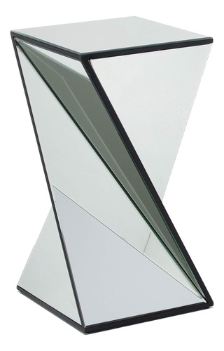Mesa Auxiliar Geometrica Espejo Transparente