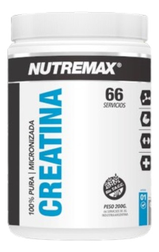 Suplemento En Polvo Nutremax Creatina Micronizada Pote 200g