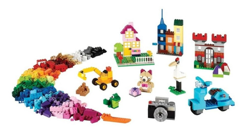 Kit Caixa Grande De Peças Criativas Classic 10698 Com 790 Peças Lego