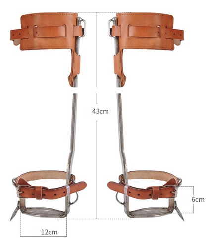 1 / 2gears Tree Climbing Set Equipo Completo De Cuero 1