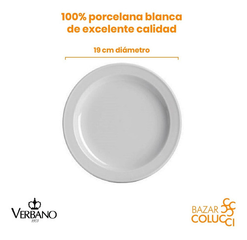 Plato Postre Línea Távola Verbano X6