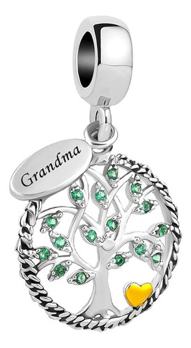 ~? Chili Jewelry Grandma Charms Golden Heart Tree Of Life Da