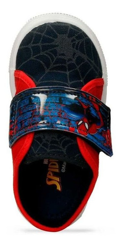 Imagen 4 de 5 de Tenis Casuales Rojo-azul Licenses Marvel Herodes L Niño