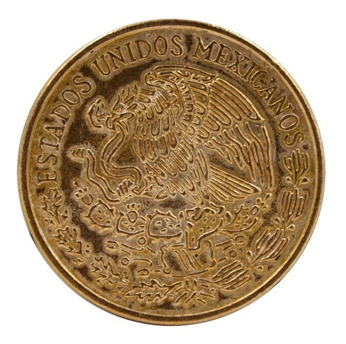 Moneda De 20 Centavos Mexicana Antigua Teotihuacan 1974 (Usado)