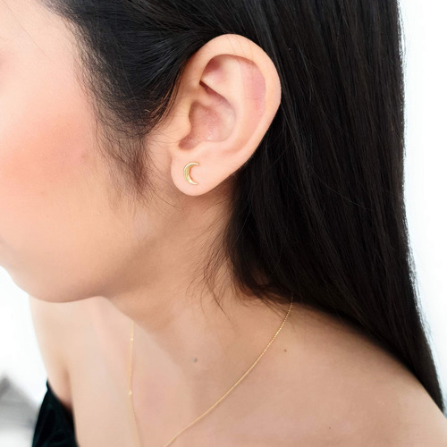 Collar Y Aretes Luna Y Estrella Set De Joyería Premium