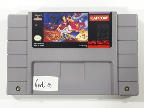 Cartucho Aladdin Nintendo Snes Original Lindíssimo Cód.20
