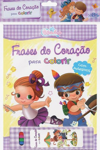 Estrela Guia - Frases Do Coração Para Colorir - Kit Livro 