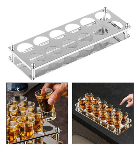 Shots Glass Cup Stand Desktop Drinkware Wine Cup Rack Tipo C