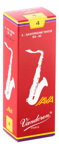 Palhetas Vandoren Java Red Cut para saxofone tenor
