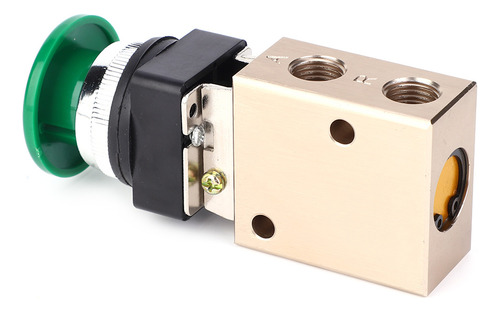 Válvula Mecánica Con Botón Pulsador Jm-06a Neumática De 2 Po