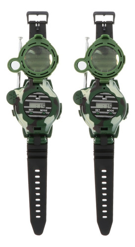 2 Piezas 7 En 1 Niños Walkie Talkie Relojes De Pulsera Al L