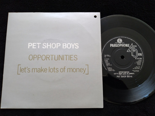 Vinilo Single 7 Pet Shop Boys Opportunities 1986