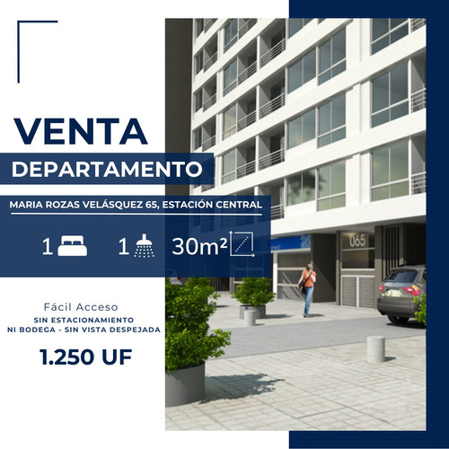 Venta Hermoso Depto. Maria Rozas Velasquez 65 1h1b22