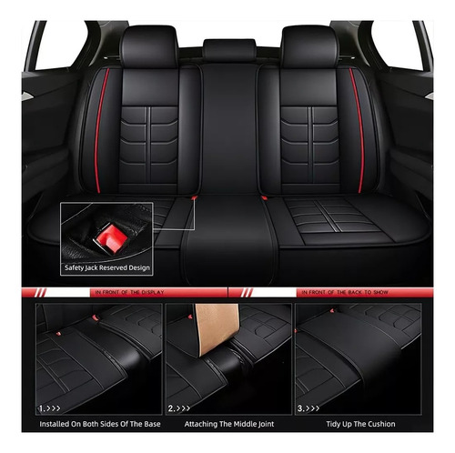 Kit Funda Cubre Asiento Auto Premium Luxury Par Almoadillas