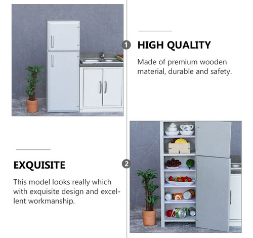 Mini Nevera De Casa, 1 Unidad, Refrigerador En Miniatura Par