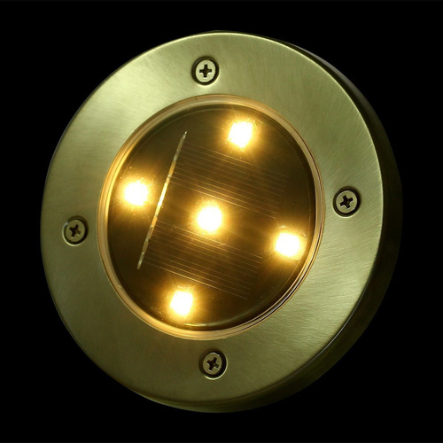 Energia Solar 5led Inround Spike Gramado Lâmpada Impermeáv