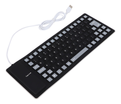 Teclado De Silicona Plegable, Diseño Totalmente Sellado, Lig