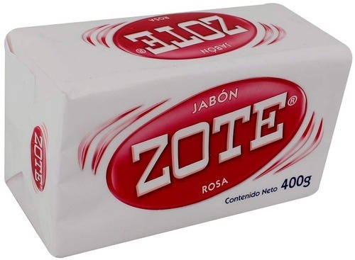 Jabón En Barra Zote Rosa 400 Grs