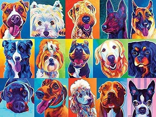 Rompecabezas Lpf Happy Dawgs Collector Art 1000 Pc Por Artis