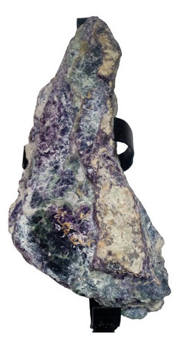 Fluorita Verde Y Morada Espesimen  9 Kg Bruto Piedra C/base