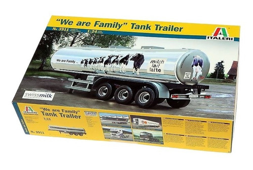 Italeri Trailer Pipa Tanque 3 Ejes 1/24 Arma Pinta 3911