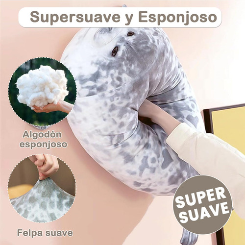 30/40cm Pulgada Almohada De Foca Rellena - Chubby Blob Seal